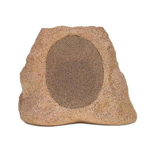 Victrola Rock Speaker Connect, Sand, Altavoz inalámbrico para Exteriores con Bluetooth 5.3, 22 Horas de duración de la...