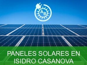 paneles solares en isidro casanova 2708