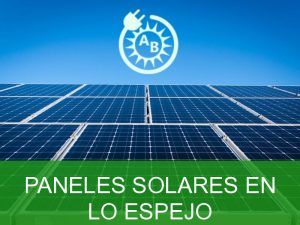 paneles solares en lo espejo 2838