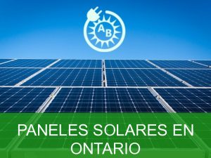 paneles solares en ontario 3254