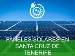 paneles solares en santa cruz de tenerife 2884