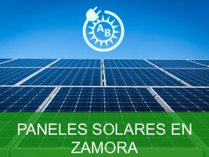 paneles solares en zamora 2940
